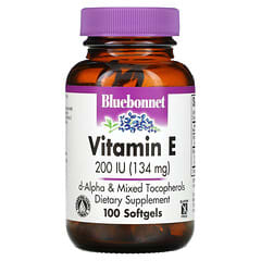 Bluebonnet Nutrition, Vitamin E, 200 IU (134 mg), 100 Softgels