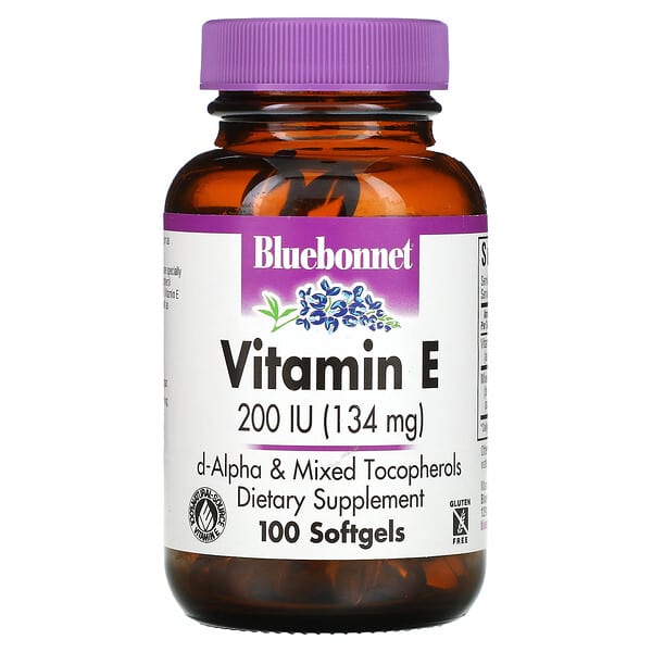 Bluebonnet Nutrition, Vitamin E, 200 IU (134 mg), 100 Softgels