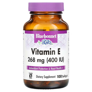 Bluebonnet Nutrition, Vitamin E, 268 mg (400 IU), 100 Softgels