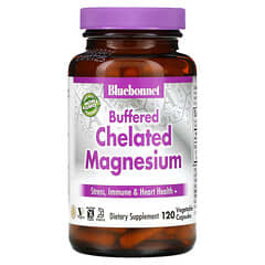 Bluebonnet Nutrition, Buffered Chelated Magnesium, gepuffertes chelatisiertes Magnesium, 120 pflanzliche Kapseln