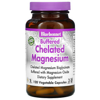 Bluebonnet Nutrition, Magnésium chélaté tamponné, 120 capsules végétales