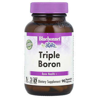 Bluebonnet Nutrition, Boro triple, 90 cápsulas vegetarianas