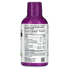Bluebonnet Nutrition‏, סידן מגנזיום ציטראט נוזלי בתוספת ויטמין D3, בטעם אוכמניות, 473 מ"ל (16 אונקיות נוזל)