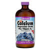 Liquid Calcium Magnesium Citrate Plus Vitamin D3, Natural Blueberry Flavor, 16 fl oz (472 ml)