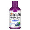 Bluebonnet Nutrition, Liquid Calcium Magnesium Citrate & Vitamin D3, flüssiges Calcium-Magnesiumcitrat und Vitamin D3, Heidelbeere, 473 ml (16 fl. oz.)