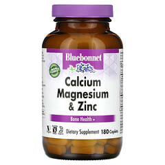 Bluebonnet Nutrition, Calcium Magnesium & Zinc, Bone Health, 180 Caplets