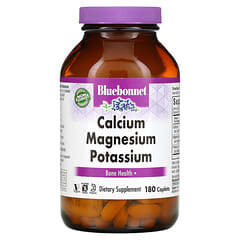 Bluebonnet Nutrition, カルシウムマグネシウムカリウム、カプレット180粒
