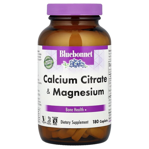 Calcium Citrate & Magnesium, 180 Caplets