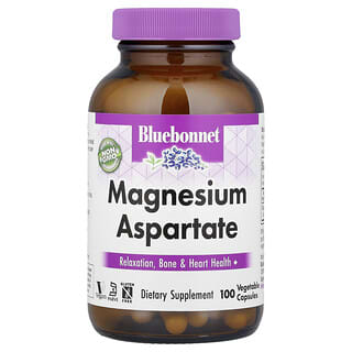 Bluebonnet Nutrition, Aspartate de magnésium, 100 capsules végétales (200 mg par capsule)