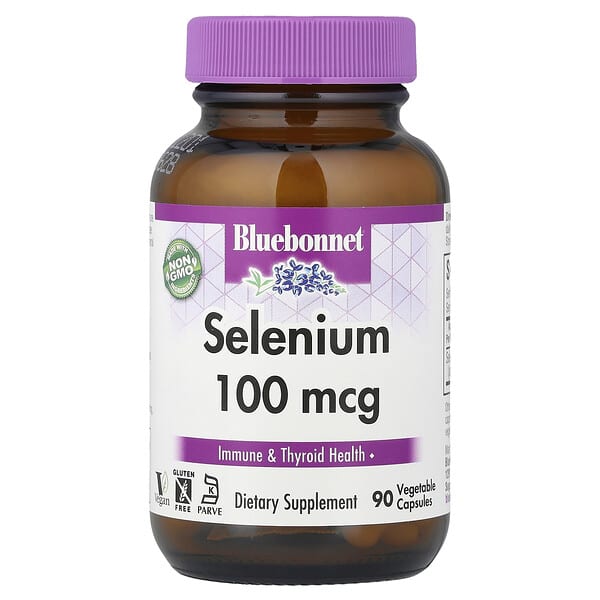Bluebonnet Nutrition, 硒，100 微克，90 粒素食膠囊