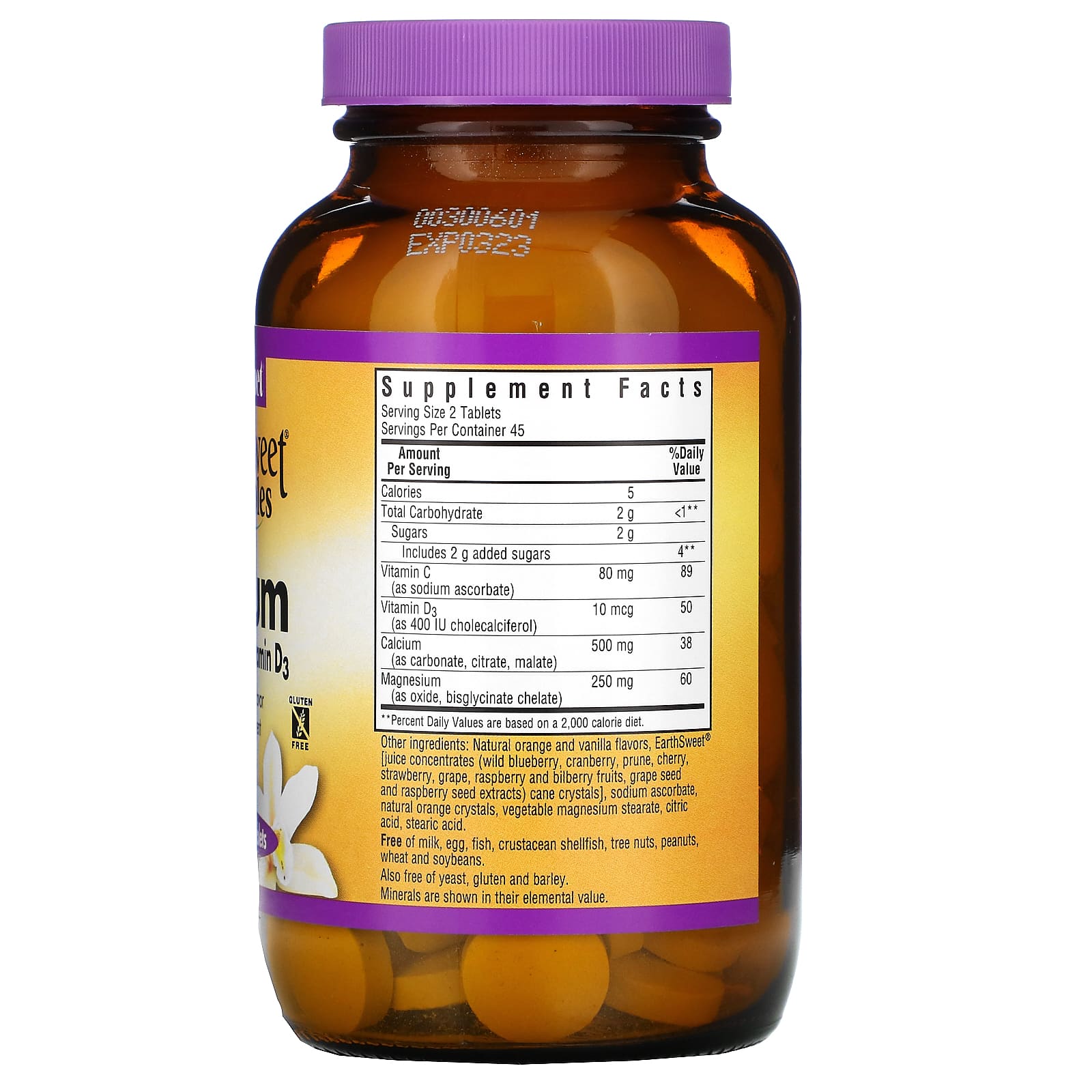 Bluebonnet Nutrition, EarthSweet Chewables, Calcium, Magnesium ...