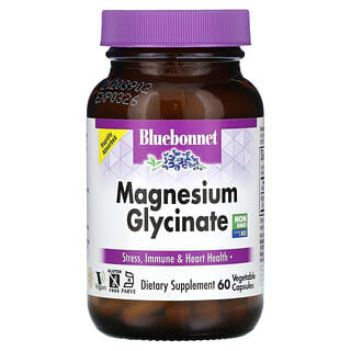 Bluebonnet Nutrition, Magnesium Glycinate, 60 Vegetable Capsules