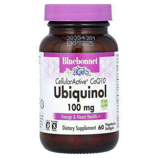 Bluebonnet Nutrition, CellularActive CoQ10, Ubiquinol, 100 mg, 60 Vegetarian Softgels