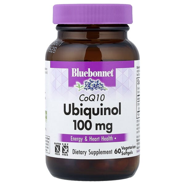Bluebonnet Nutrition, 輔酶 Q10 泛醇，100 毫克，60 粒素食軟膠囊