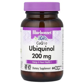 Bluebonnet Nutrition, 輔酶 Q10 泛醇，200 毫克，60 粒素食軟膠囊