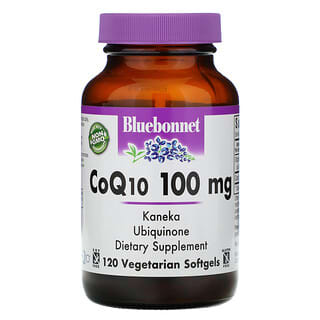 Bluebonnet Nutrition, CoQ10, 100 mg, 120 cápsulas blandas vegetales