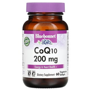 Bluebonnet Nutrition, CoQ10 200 mg Capsulas de Gel Suave, 60 Capsulas de Gel Suave