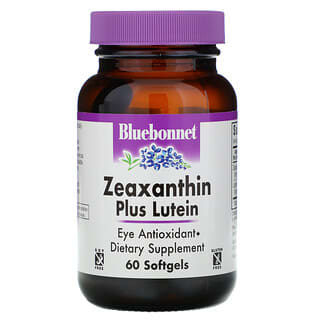 Bluebonnet Nutrition, Zéaxanthine Plus lutéine, 60 capsules molles