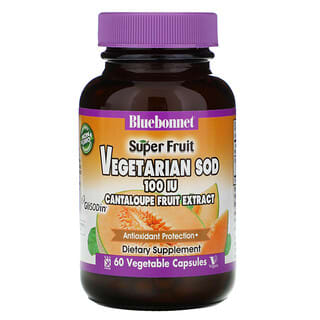 Bluebonnet Nutrition, Cantaloupe, Melon Fruit Extract, 100 IU, 60 Vcaps