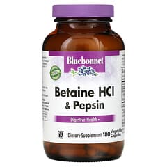 Bluebonnet Nutrition, 베타인 HCL, 펩신 함유, 베지캡슐 180정