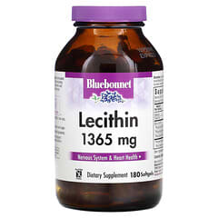 Bluebonnet Nutrition, Lecitina natural, 1365 mg, 180 cápsulas blandas