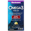 Omega-3 Fish Oil, Heart Health, Lemon, 120 Softgels