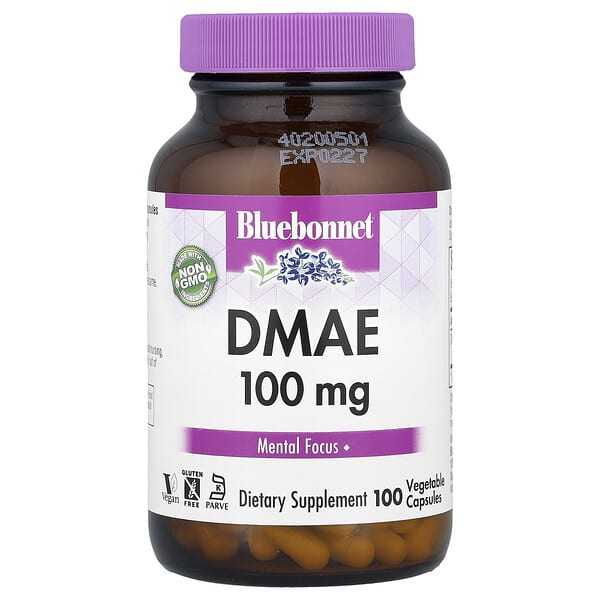 DMAE, 100 mg, 100 Vegetable Capsules
