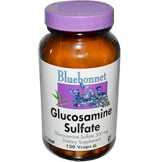 Bluebonnet Nutrition, Glucosamine Sulfate, 500 mg, 120 Vcaps