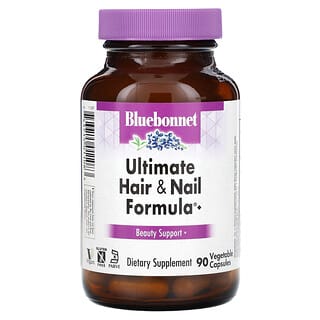 Bluebonnet Nutrition, Fórmula superior para el cabello y las uñas`` 90 cápsulas vegetales