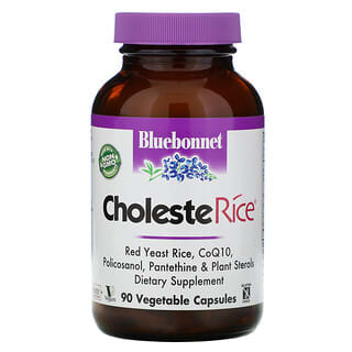 Bluebonnet Nutrition, CholesteRice, 90 cápsulas vegetales
