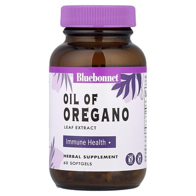 Bluebonnet Nutrition, Oregano Oil, Leaf Extract, 60 Softgels (150 mg per softgel)