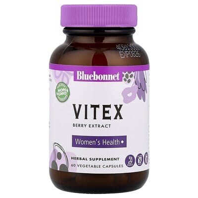 Bluebonnet Nutrition, Chasteberry Extract, 60 Vegetarian Capsules (225 mg per capsule)