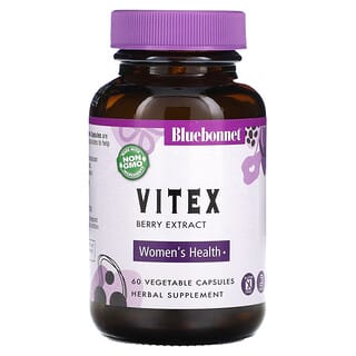 Bluebonnet Nutrition, Vitex Berry Extract, 60 Vegetable Capsules