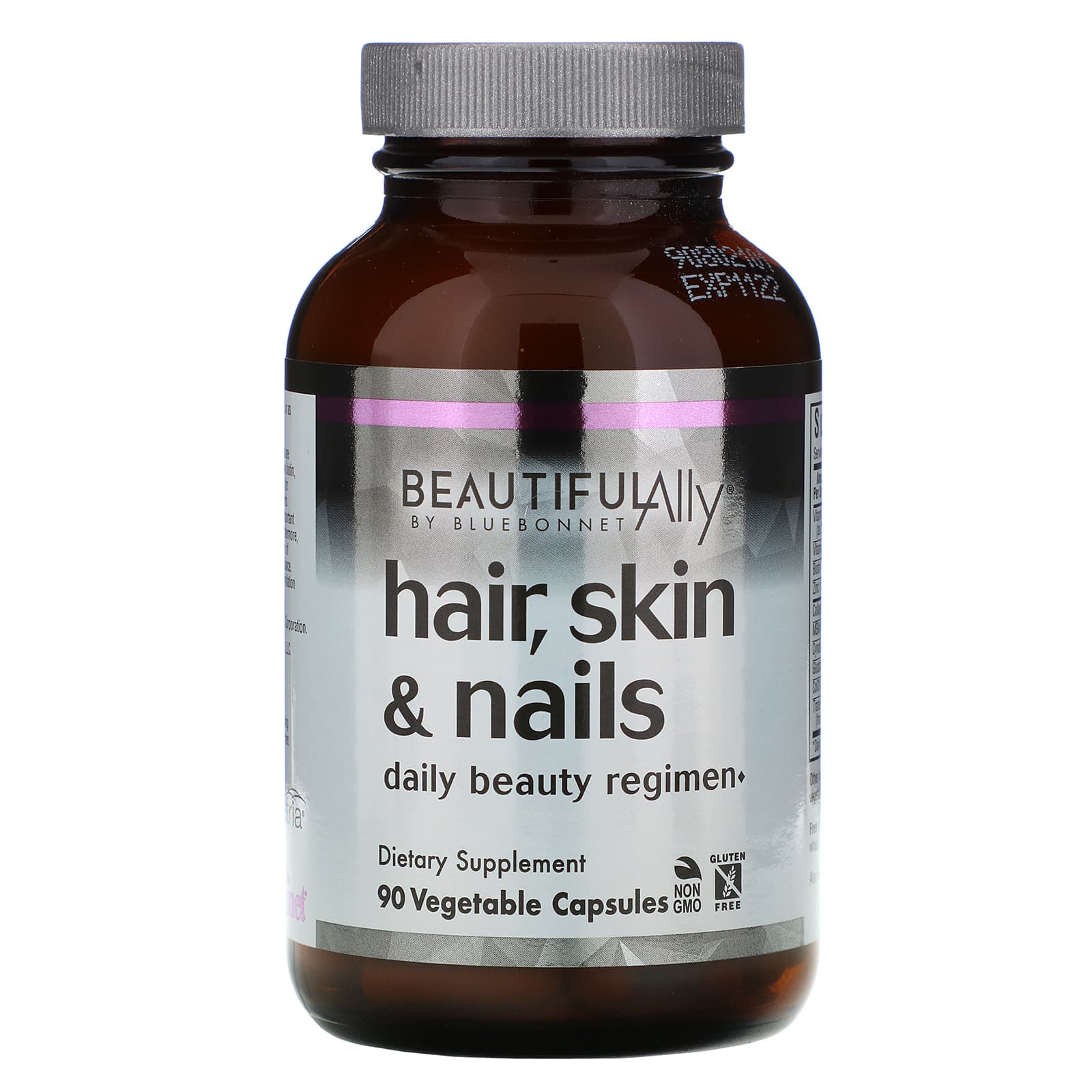 Bluebonnet Nutrition, Beautiful Ally, Hair, Skin & Nails, 90 Vegetable ...