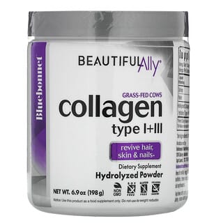 Bluebonnet Nutrition, Beautiful Ally, Colágeno tipo I y III`` 198 g (6,9 oz)