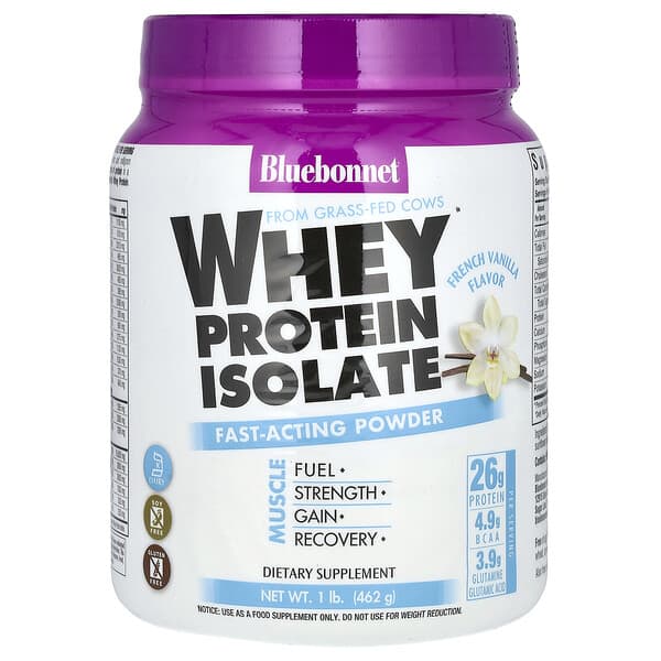 Whey Protein Isolate, French Vanilla, 1 lb (462 g)