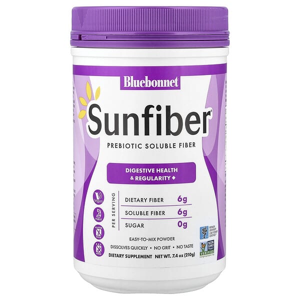 Bluebonnet Nutrition, Sunfiber®, 프리바이오틱 수용성 섬유소, 210g(7.4oz)