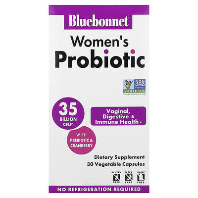 Bluebonnet Nutrition, Women's Probiotic, 30 Vegetarian Capsules