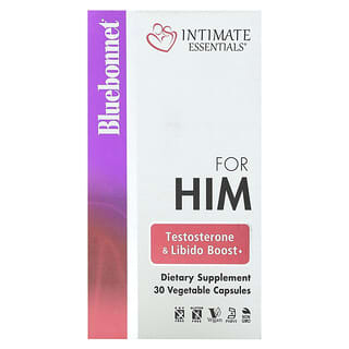 Bluebonnet Nutrition, Intimate Essentials, für ihn, Testosteron- und Libido-Boost, 30 pflanzliche Kapseln