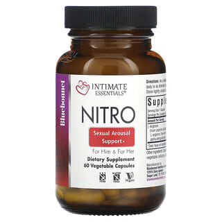 Bluebonnet Nutrition, Intimate Essentials, Nitro, For Him & For Her, 60 Vegetable Capsules