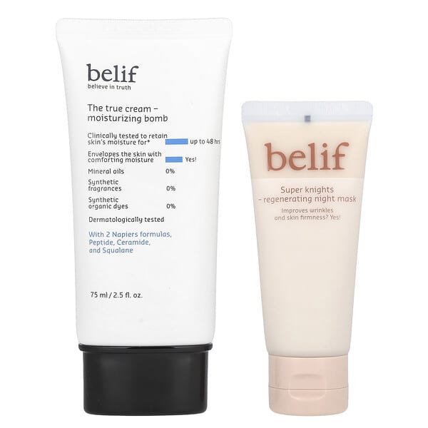 belif, The True Cream, Moisturizing Bomb Special Set, Feuchtigkeitsbombe, 2-teiliges Set