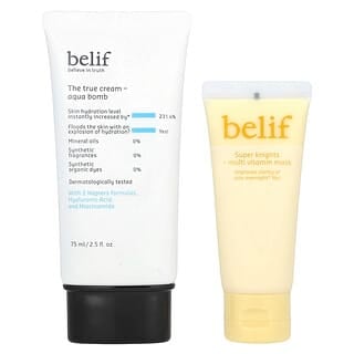 belif, The True Cream, Kit spécial Aqua Bomb, Kit de 2 produits