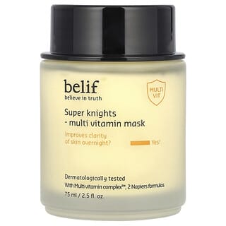 belif, Super Knights, мультивитаминная косметическая маска, 75 мл (2,5 жидк. Унции)