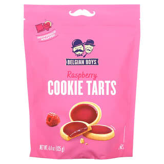 Belgian Boys, Raspberry Cookie Tarts, 4.4 oz (125 g)