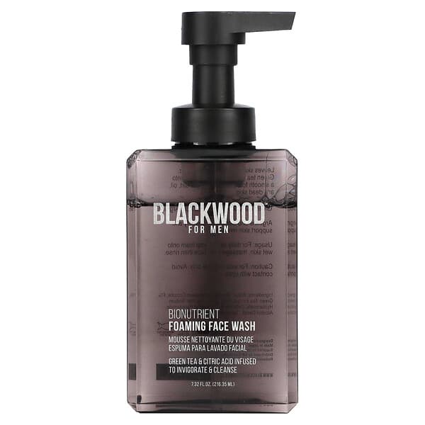 Blackwood For Men, バイオニュートリエント、泡洗顔料、男性用、216.35ml（7.32液量オンス）