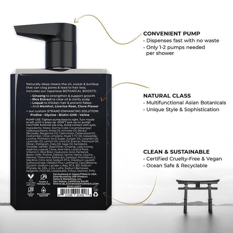 アクティブマン デイリーシャンプー、For Normal to Oily or Thinning