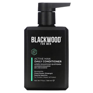 Blackwood For Men, Active Man, Acondicionador de uso diario, Flor de clavo, Ginseng y Swertia japonica`` 200 ml (7 oz. Líq.)