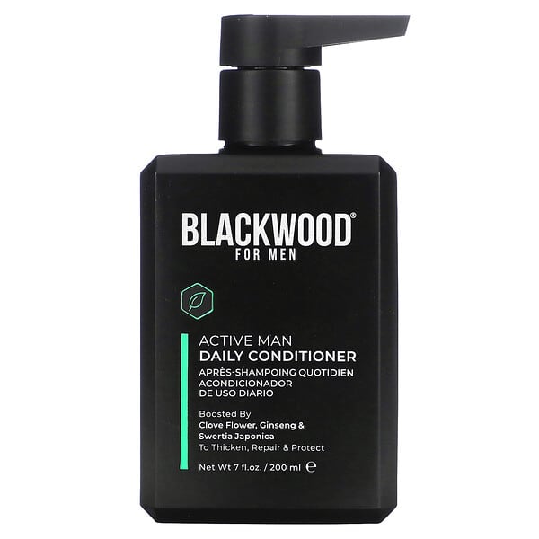 Blackwood For Men, アクティブマン、デイリーコンディショナー、クローブフラワー、朝鮮人参＆センブリ、200ml（7液量オンス）