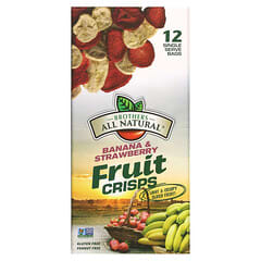 Brothers-All-Natural, 水果脆片，冻干草莓和香蕉，12包单独包装，每包0.42盎司（12克）