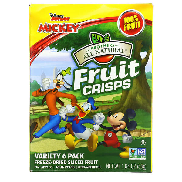 Brothers-All-Natural, Disney Junior Fruit-Crisps, Variety Pack, 6 Packs